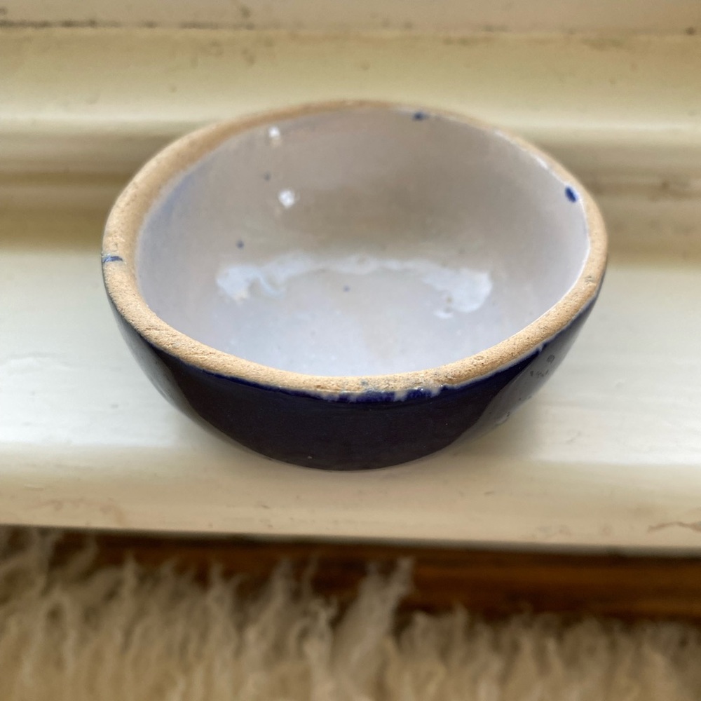 Artisan Blue and Ceramic Bowl